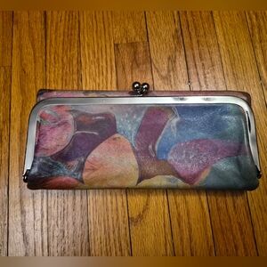 Hobo Rachel Wallet In Painted Floral Flawed